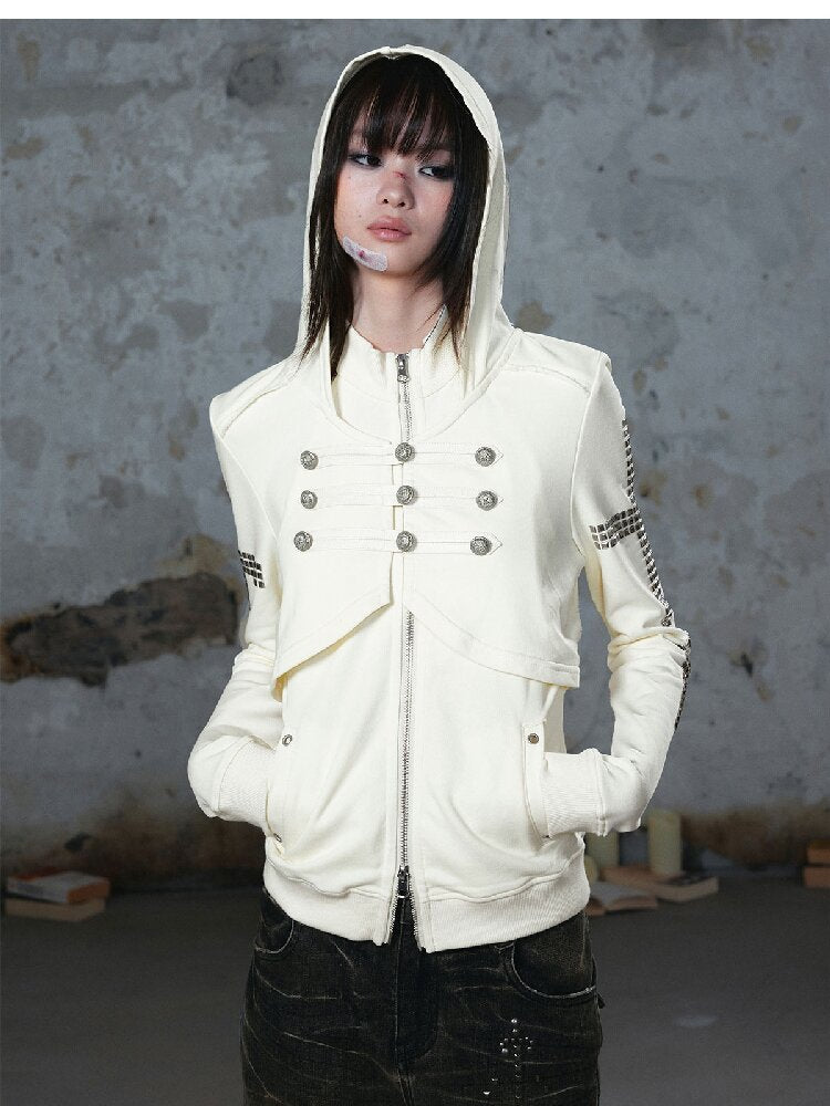 Metallic Napoleon Hooded Jacket【s0000018101】