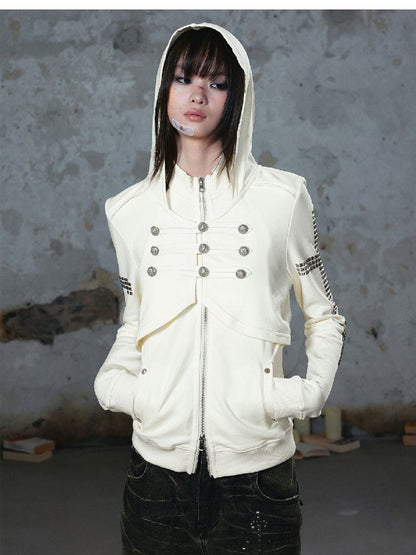 Metallic Napoleon Hooded Jacket【s0000018101】