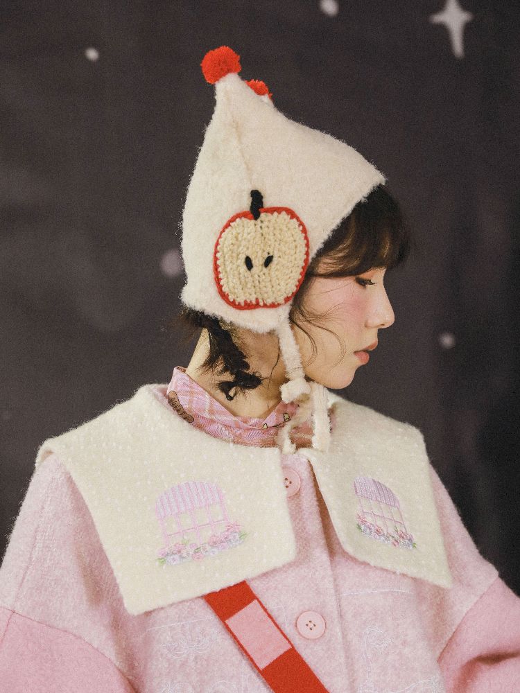 Dollhouse Embroidered Colorblocked Tweed Coat【s0000005691】