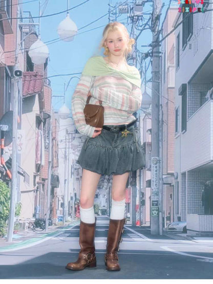 Spring Mist Butterfly Knit Top【s0000015428】