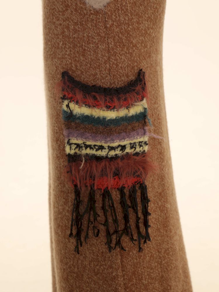 Mixed yarn interweaving stripes sweater【s0000006008】