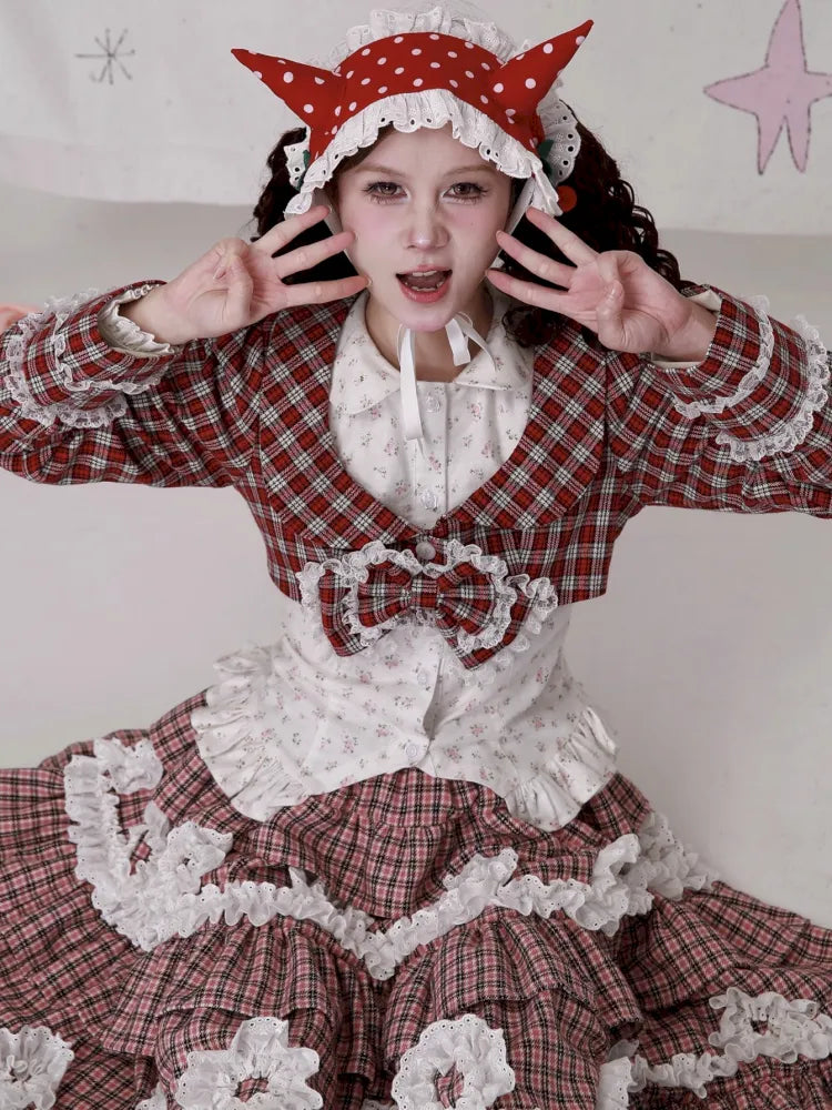 Girly Bow Long-Sleeve Jacket【s0000014104】