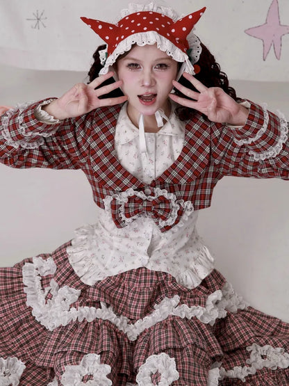 Girly Bow Long-Sleeve Jacket【s0000014104】