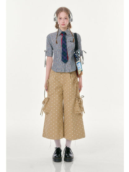 Polka Dot Wide Leg Workwear Slacks【s0000016604】