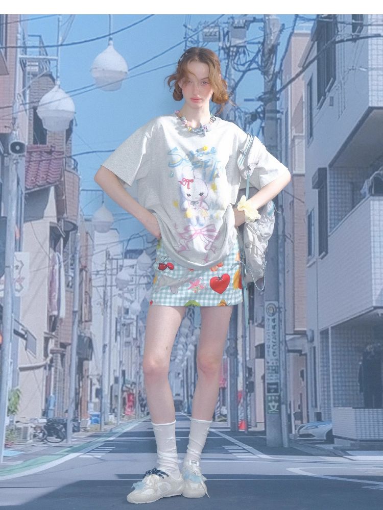 Loose Thin Round Neck Short Sleeve T-shirt【s0000012243】