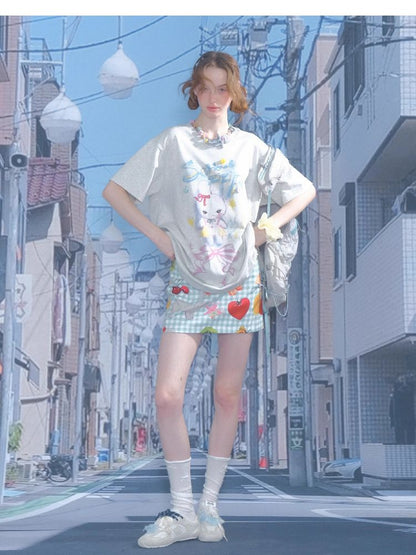 Loose Thin Round Neck Short Sleeve T-shirt【s0000012243】