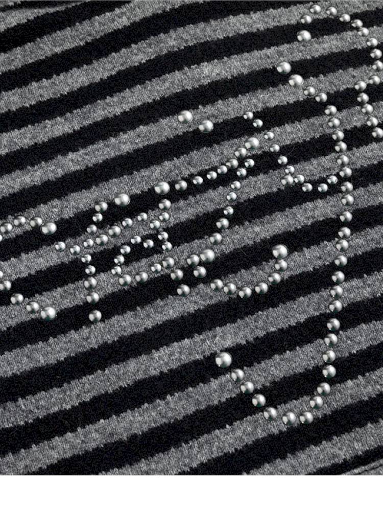 Striped Cat-Ear Hoodie【s0000014425】