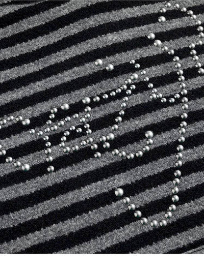 Striped Cat-Ear Hoodie【s0000014425】