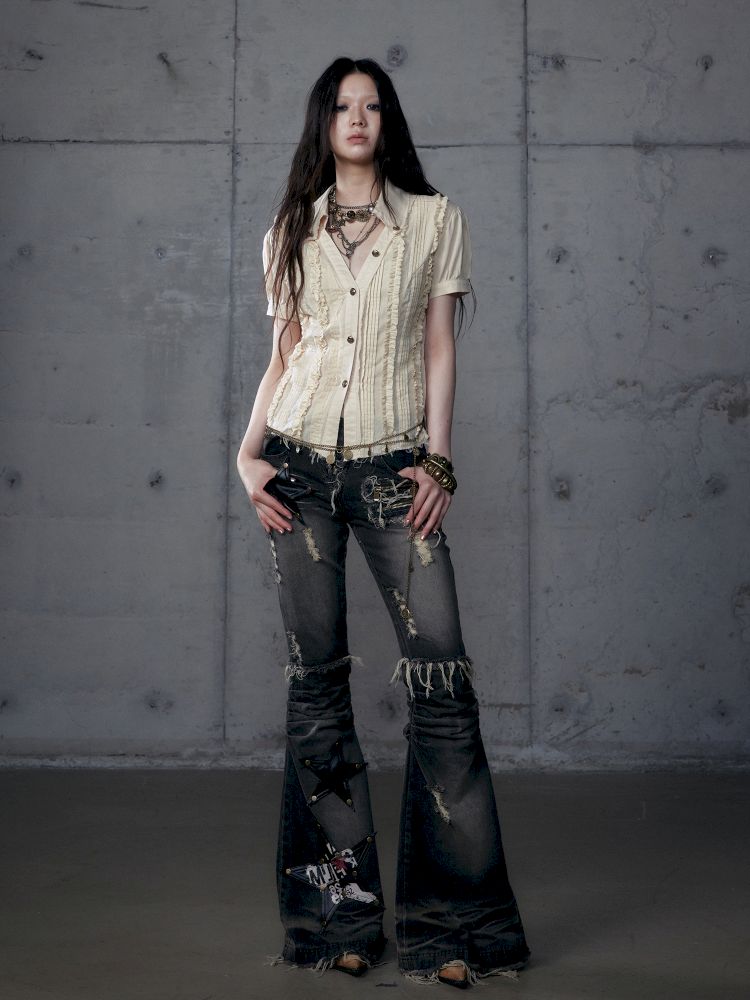 Micro Slim Washed Jeans【s0000013474】