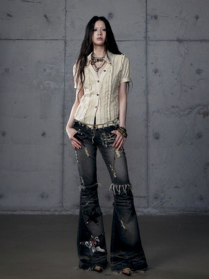 Micro Slim Washed Jeans【s0000013474】