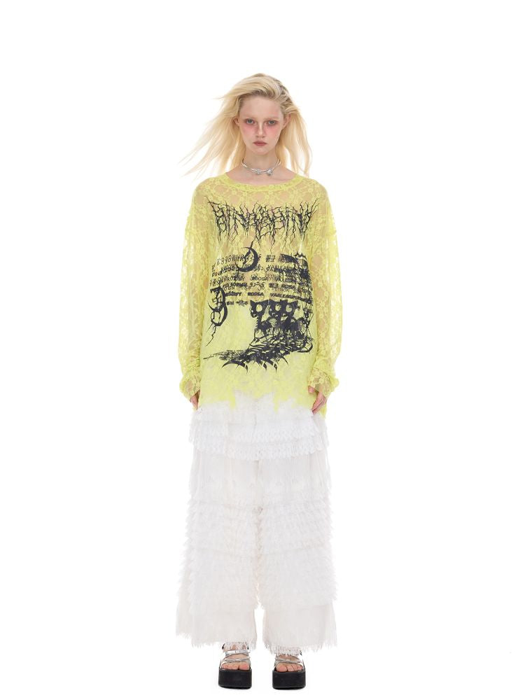 Oversized Gender-Neutral Layered T-Shirt【s0000012989】
