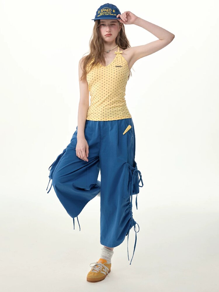 Lazy Summer Drawstring Casual Pants【s0000017263】