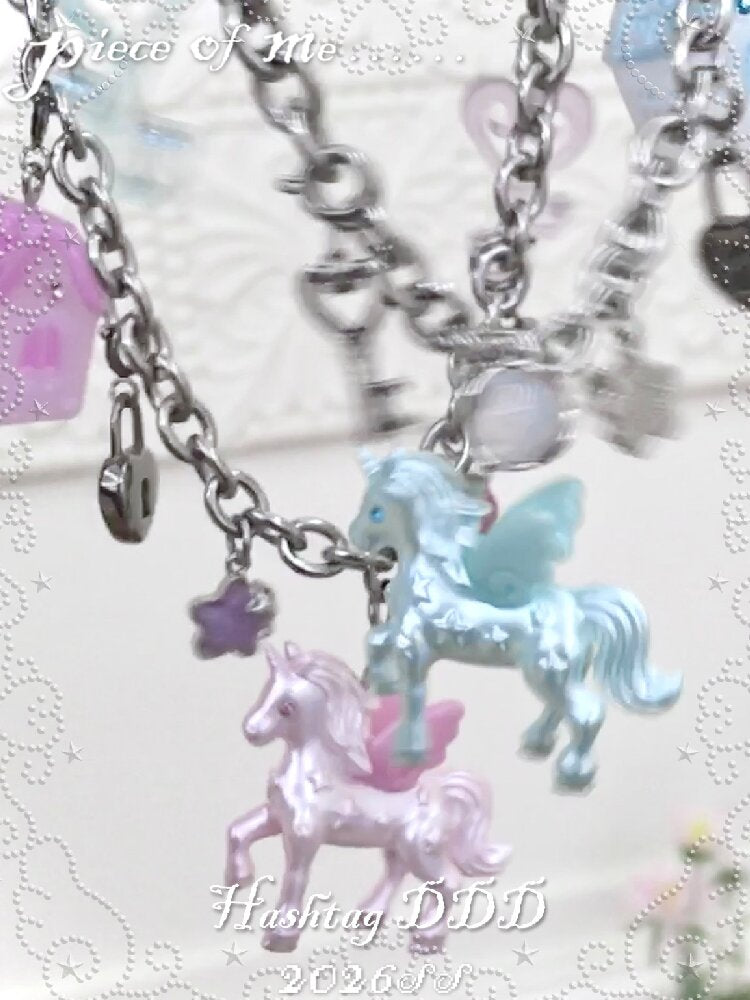 Quirky Unicorn Little House Jewelry【s0000017481】