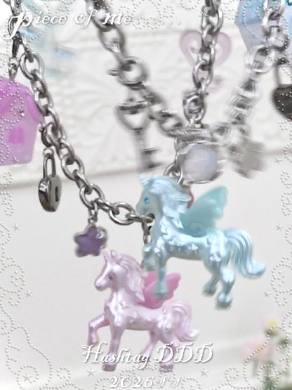 Quirky Unicorn Little House Jewelry【s0000017481】