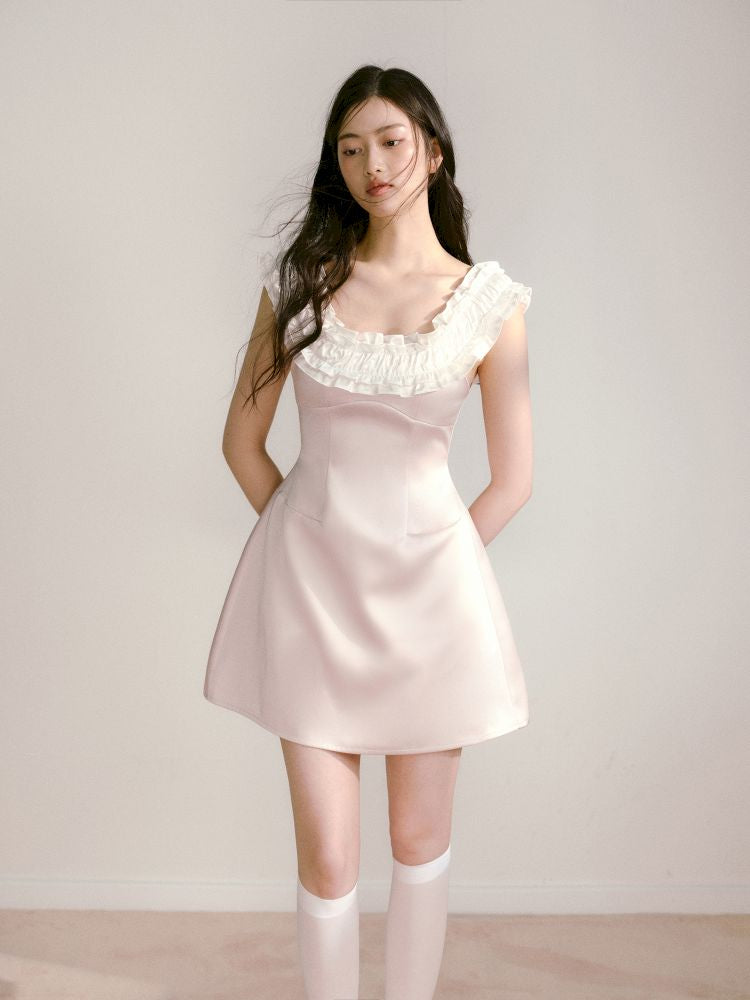 One Shoulder Waist Dress【s0000013239】