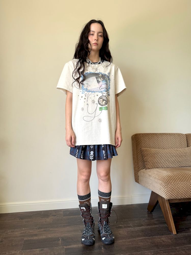 Cute Printed Short Sleeve Loose T-Shirt【s0000013510】