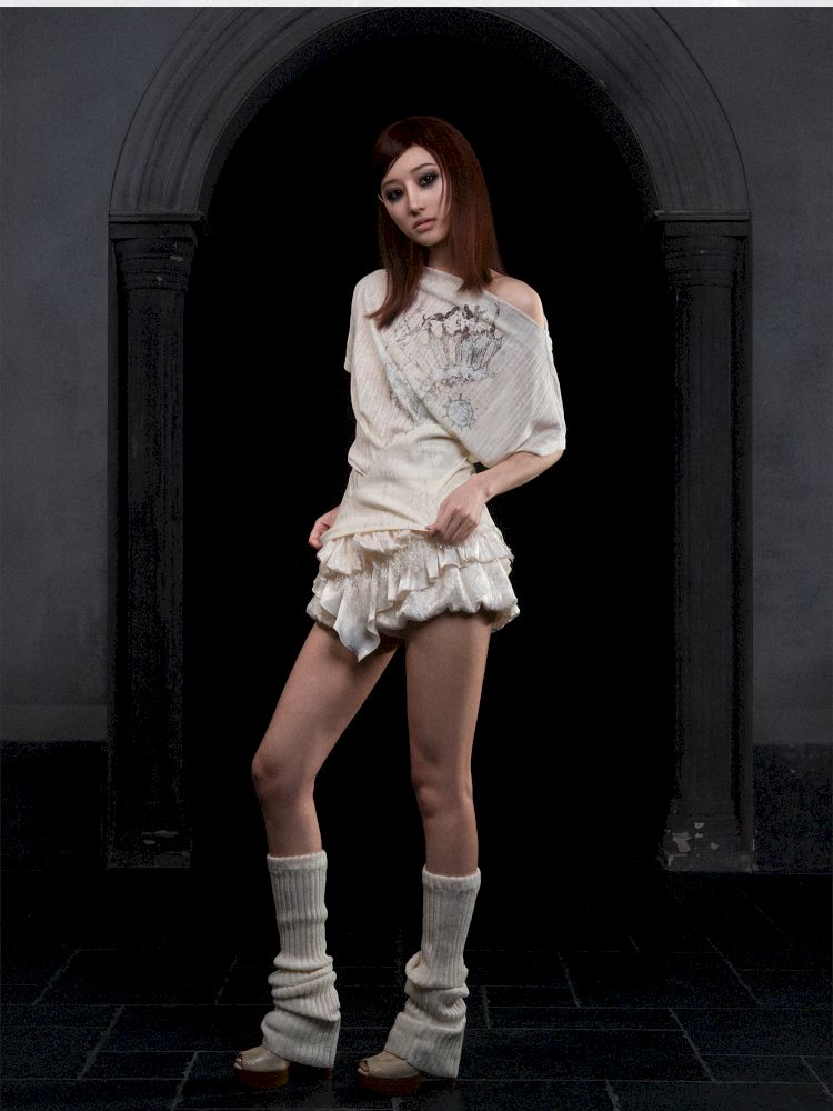 Low Waisted Pod Skirt Pants【s0000012305】