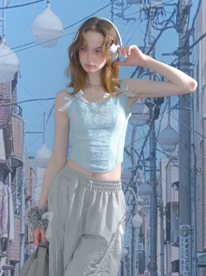 Lace Bow Tank Camisole【s0000012246】