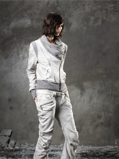 Stacked Collar Sweatshirt Jacket【s0000015952】
