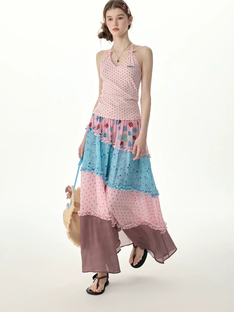 Pastoral Poem Floral Long Skirt【s0000017261】