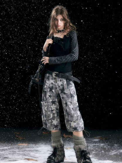 Striped Raglan Sleeve T-Shirt【s0000014430】