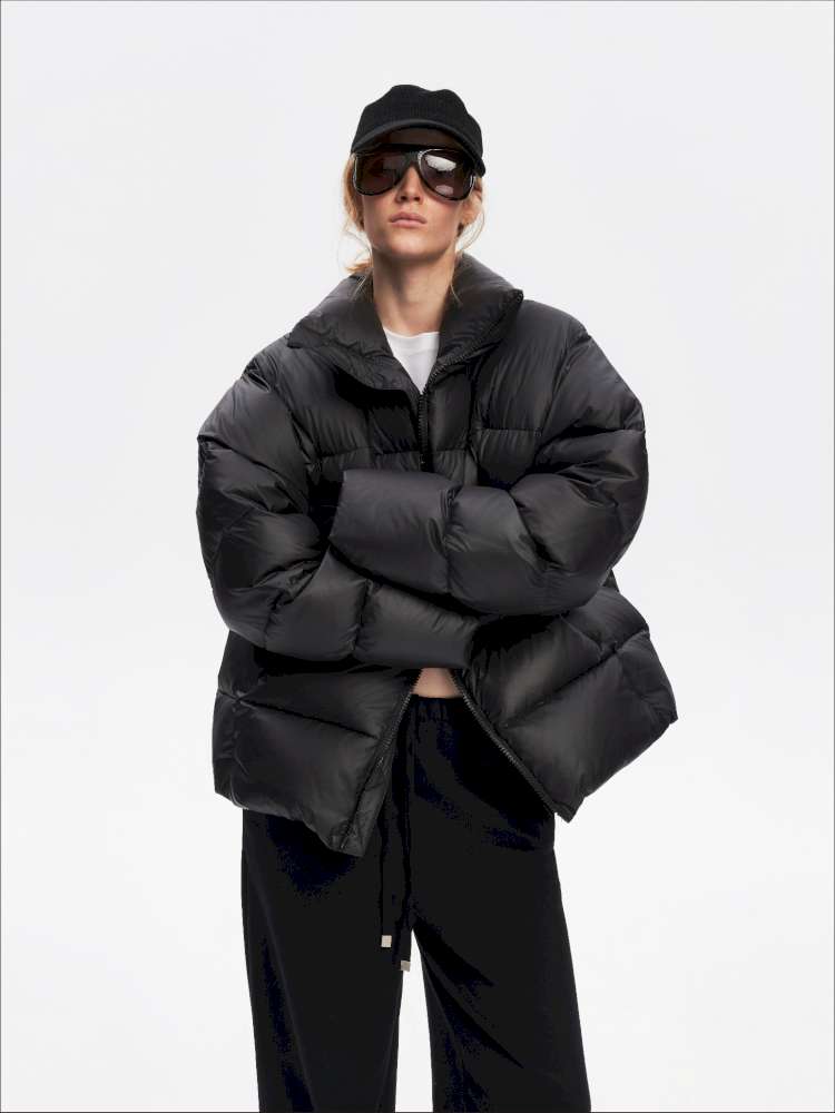 Winter Stand Collar Black Warm 90 Down Jacket【s0000014871】