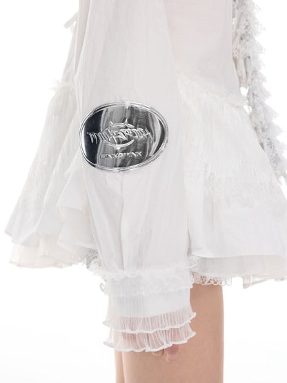 Punk Ballet Lolita White Lace Shirt【s0000012985】