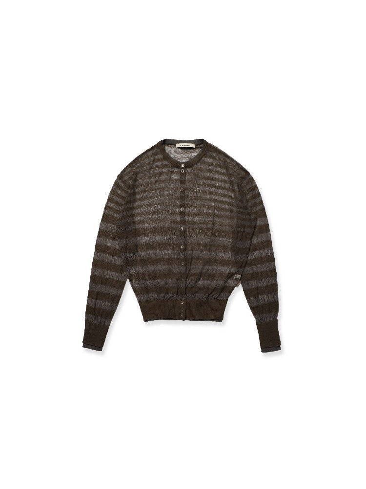 Linen Blend Gradient Cardigan Top【s0000017929】
