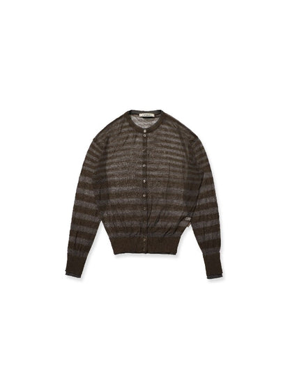 Linen Blend Gradient Cardigan Top【s0000017929】