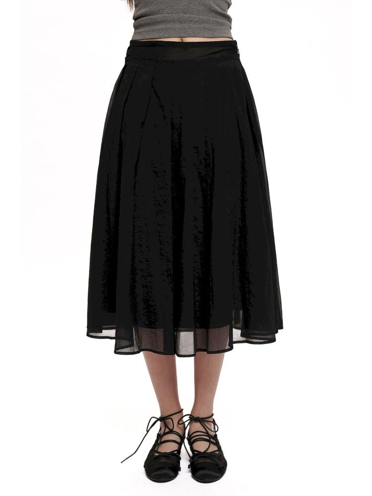 Elastic Waist Head Peplum Half Skirt【s0000012495】