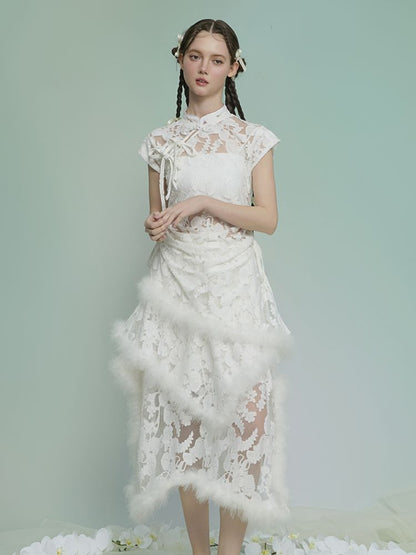 Burnt Flower Slim Temperament Set【s0000013593】