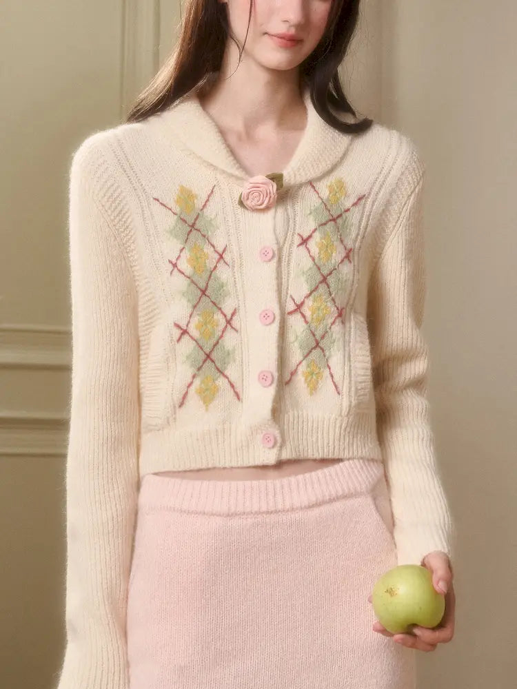 Knit Cardigan Skirt Set【s0000014332】