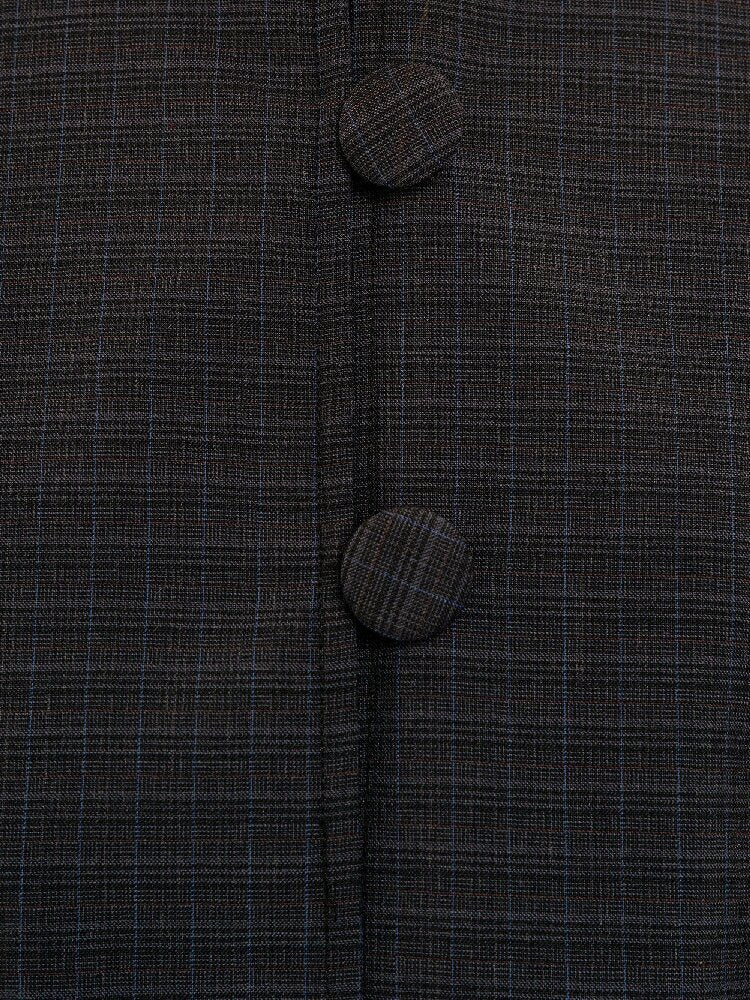 Plaid Puff Sleeve Skirt Set【s0000017925】