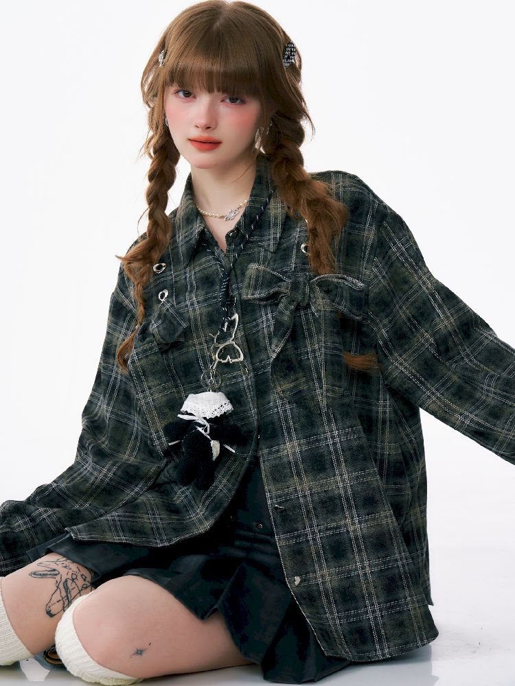 Loose Plaid Jacket【s0000012219】