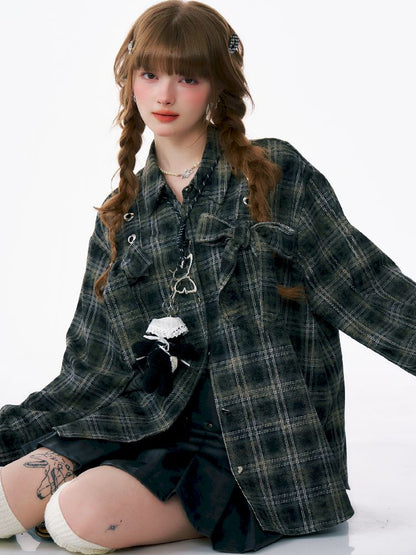 Loose Plaid Jacket【s0000012219】