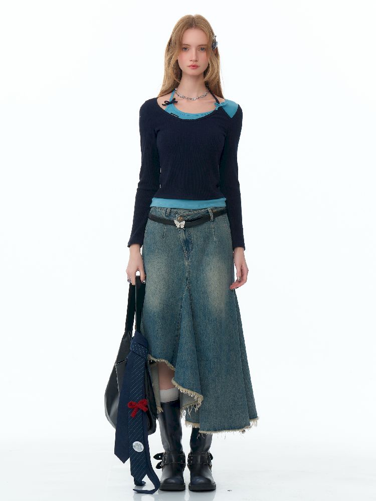 Slim Thin Knitted Bottom Shirt【s0000011488】