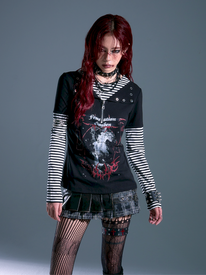 Casual Long-Sleeve T-Shirt【s0000013914】