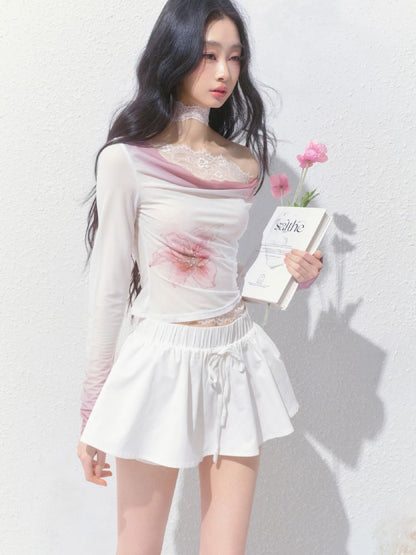 Splicing Long Sleeve T-Shirt【s0000012161】