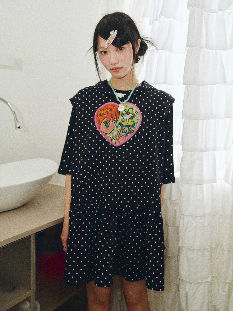 Bird's Bird Observation Pudding Sweatshirt Dress【s0000018692】