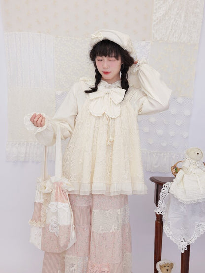 Bow Hook Flower Lace Suspenders【s0000016503】