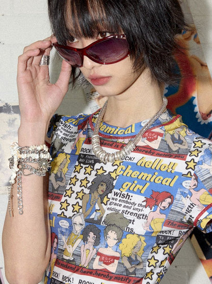 Manga Full Print Cake Dress【s0000012420】