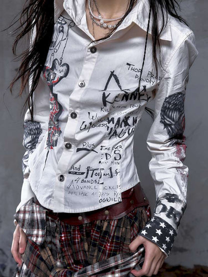 Slim-Fit Long-Sleeve Shirt Top【s0000014471】