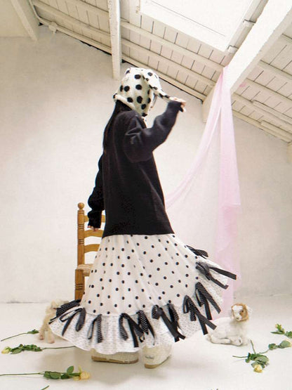 Asymmetric Bow Midi Skirt【s0000014525】