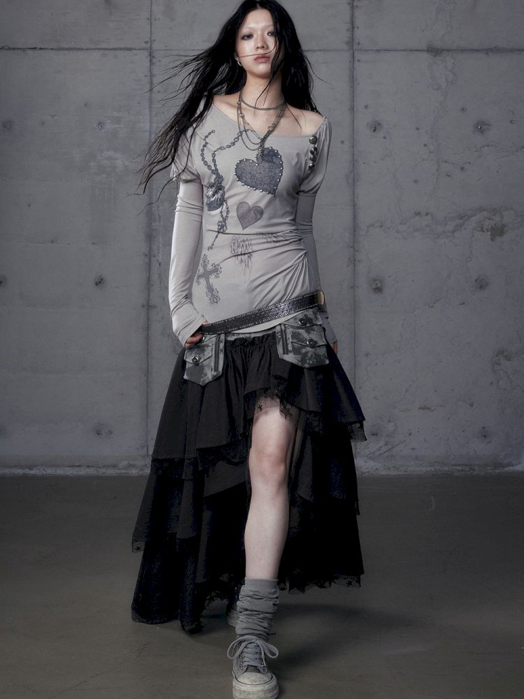 Long Sleeve Knit Bottom Shirt【s0000013465】