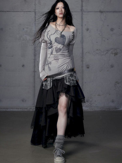 Long Sleeve Knit Bottom Shirt【s0000013465】