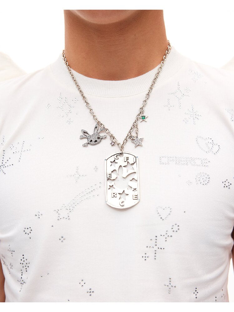 Rabbit Skull Pentagram Necklace【s0000016043】