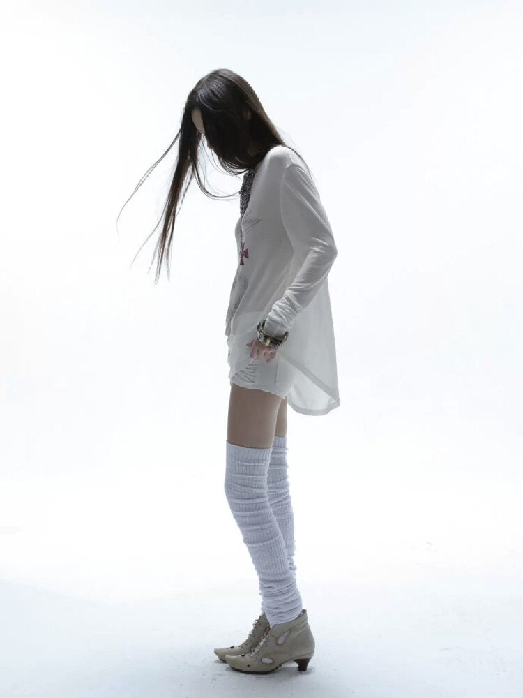 Knight Print Irregular T-Shirt【s0000016574】