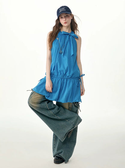 Summer Halter Off-Shoulder Dress【s0000017251】