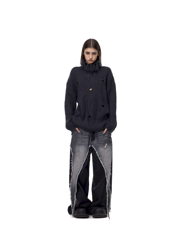 Electric Moon High Collar Sweater【s0000015114】