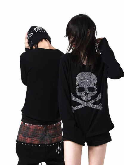 Skull Diamond Long Sleeve Shirt【s0000018200】